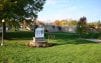 View of the Forest View Hospital sign and open surrounding land